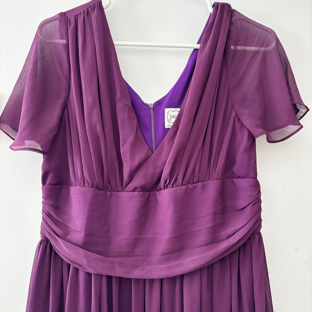 🍇 Joanie Clothing “Gracie” Dress – Plum Purple – Size US 10 🍇 - Picture 5 of 9